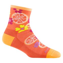 Darn Tough Fruit Stand Lightweight Shorty Sock Women's in Grapefruit